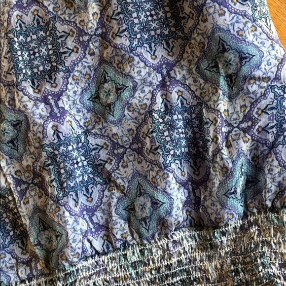 American Eagle Cropped Boho Bohemian Festival Sheer tank top S3 - Picture 5 of 10